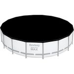 Bestway PVC-Abdeckplane Ø 555 cm, schwarz, rund