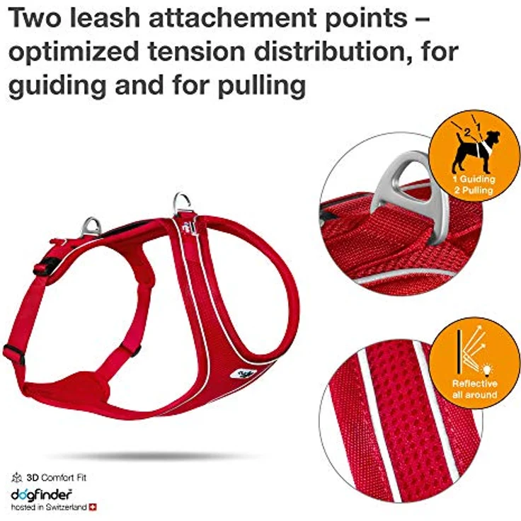 Belka Comfort Harness Red XS – Bild 4