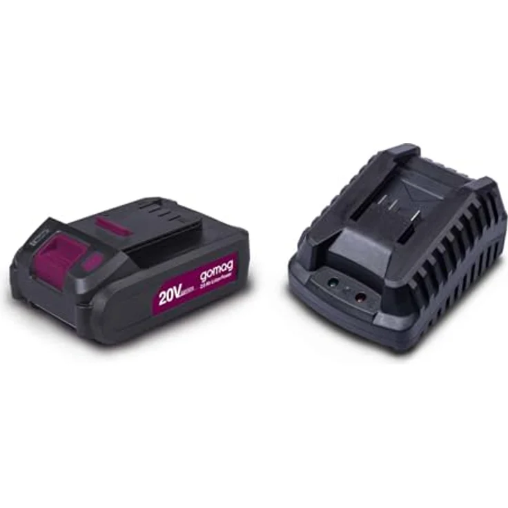 Scheppach Gomag Starterkit 20V GO-SK2.0, 2Ah Lithium-Ionen-Akku & 2,4A Ladegerät mit LED-Anzeige, kompatibel mit allen Gomag 20V Produkten – Bild 1