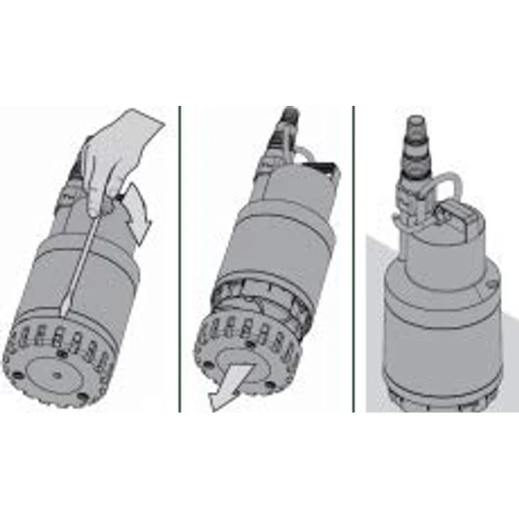 DAB Nova Up 600 M-AE Flachsauger-Tauchpumpe, 13900 L/Std., 770W, Korngröße 10 mm, Förderhöhe 9,8 m, mit Sensor – Bild 3