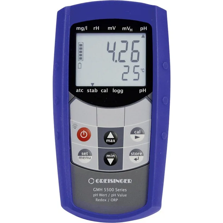 Greisinger GMH5530-G135 Kombi-Messgerät, pH-Wert, Temperatur, Redox, wasserdicht, mit Hintergrundbeleuchtung