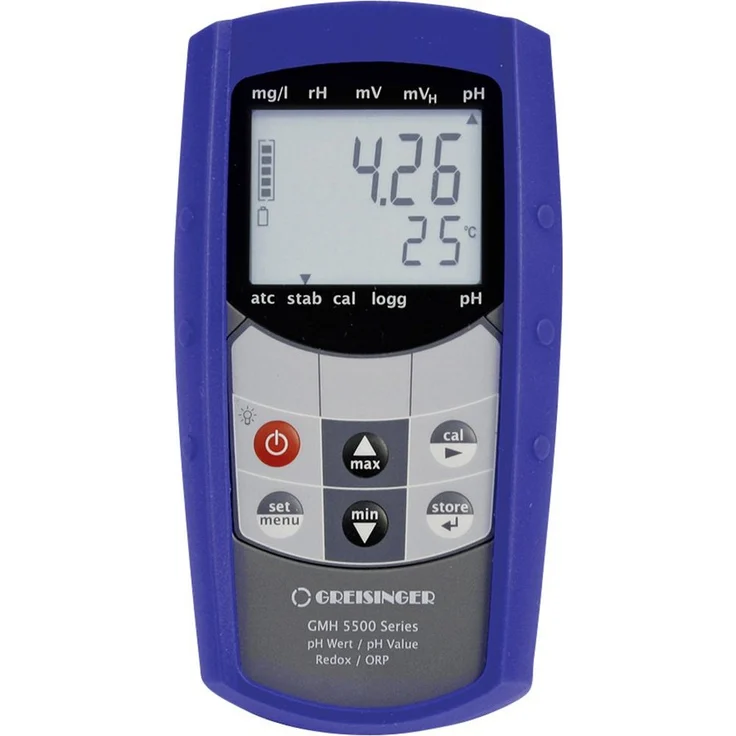 Greisinger GMH5530-G135 Kombi-Messgerät, pH-Wert, Temperatur, Redox, wasserdicht, mit Hintergrundbeleuchtung