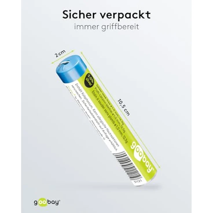 FixPoint Lötzinn ø 1,0mm 12,5g Rolle, bleifrei – Bild 5