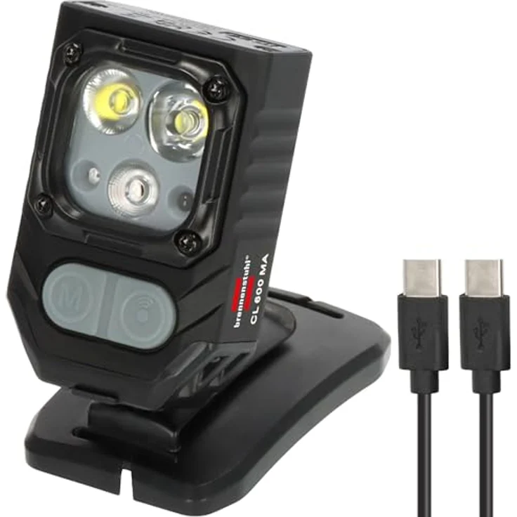 Brennenstuhl CL LED Akku-Arbeitsleuchte 5W 600lm, 360° drehbar, klappbar, IP54, inkl. Magnet und USB-C Ladefunktion – Bild 1