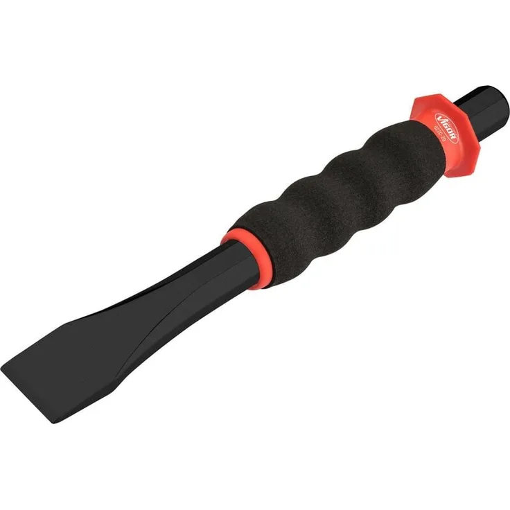Vigor Flachmeißel V6220-29, 29 mm mit ergonomischem Griff und Handschutz, reduziert Verletzungsrisiko
