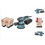 Makita Exzenterschleifer BO 5041, 300 W 125 mm + 2x Toolbro