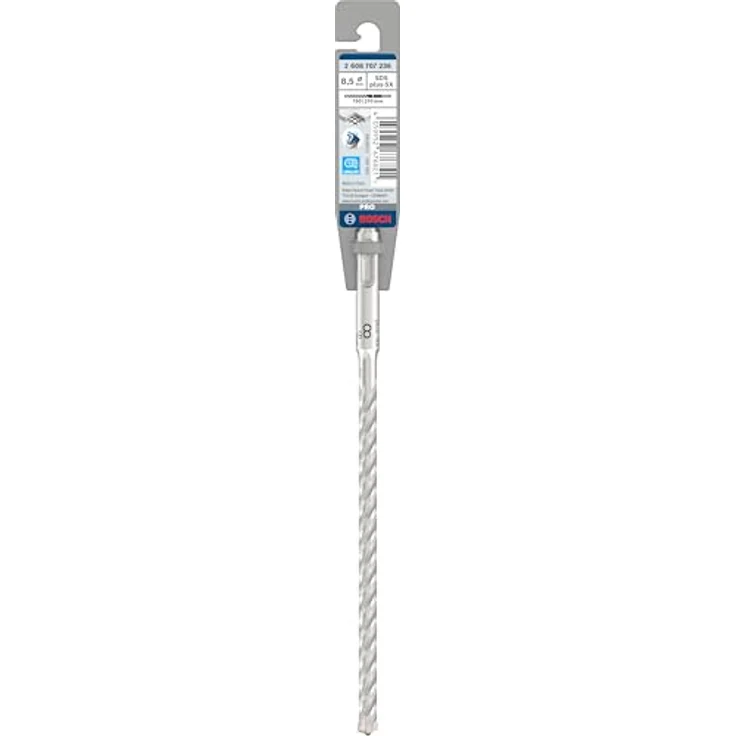 Bosch PRO SDS plus-5X Hammerbohrer, Ø 8,5 mm, für Stahlbeton und Beton, lange Lebensdauer, 8,5×150×215 mm – Bild 2