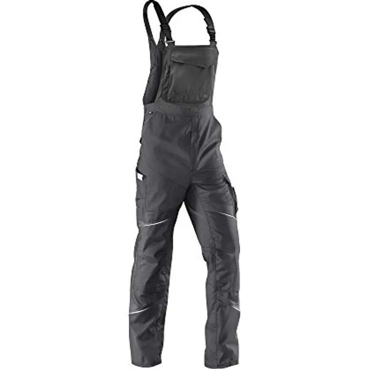 KÜBLER Activiq Latzhose, ergonomische Bewegungsfreiheit, anthrazit, Größe 29