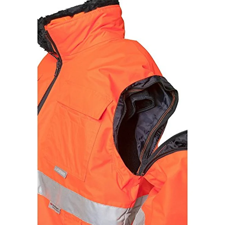 Warnschutz Comfortjacke orange/marine Größe XL – Bild 6