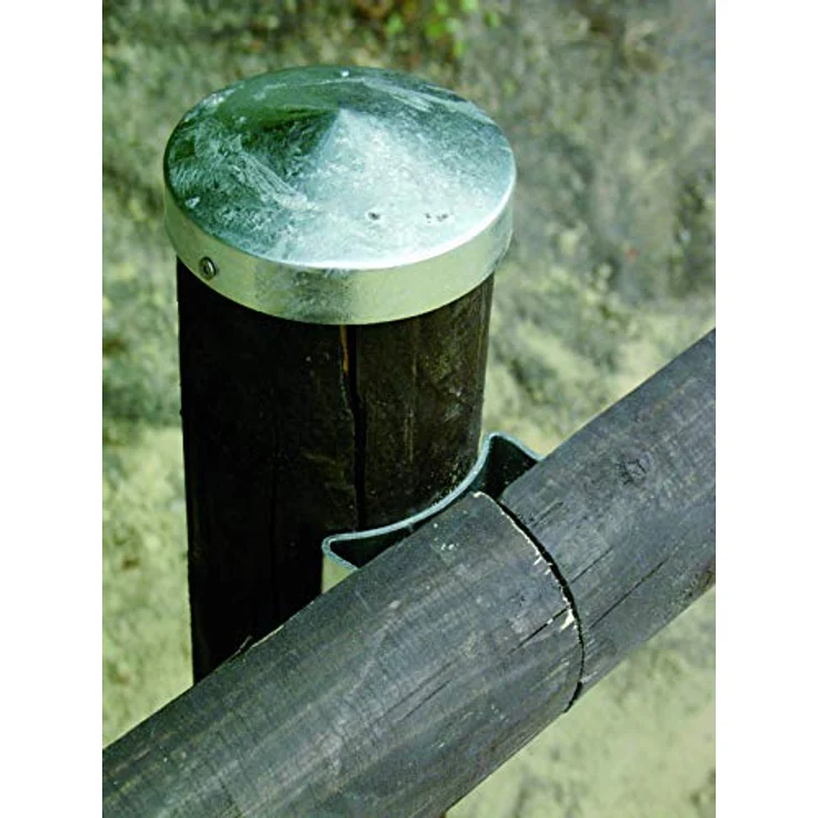 GAH-Alberts 205928 Pfostenkappe für Holzpfosten, flache Form, feuerverzinkt, Ø80 mm - 1 Stück – Bild 5