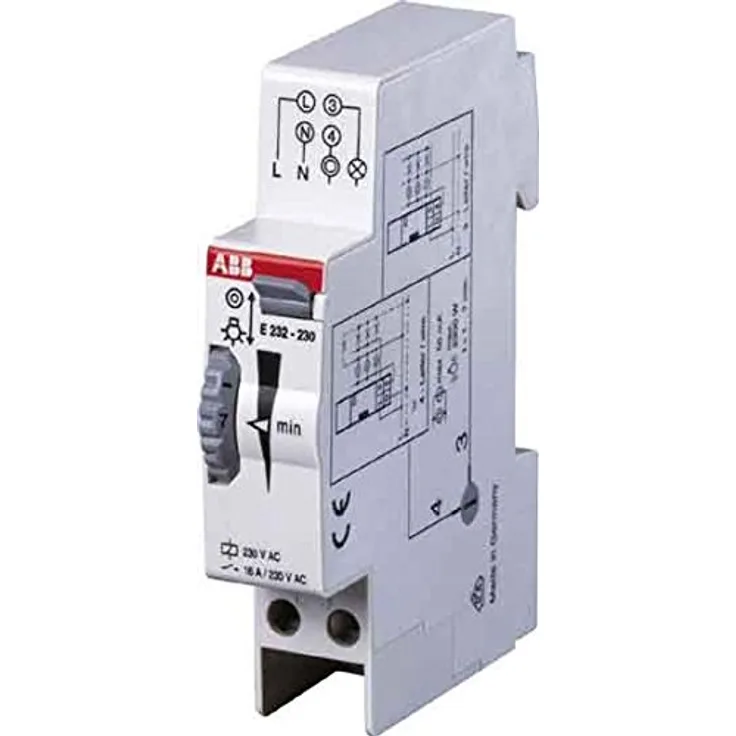 ABB E232E-230-MULTI10, Treppenlicht-Zeitschaltuhr für individuelle Lichtsteuerung