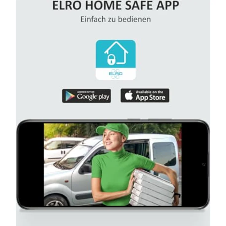 Elro IP Türsprechanlage, 4-tlg. mit Full HD Nachtsichtkamera, WLAN und Gegensprechanlage, vandalismusgeschützt – Bild 3