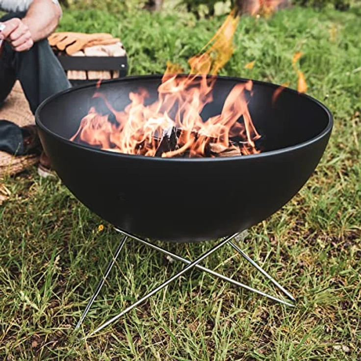 höfats - Bowl 57 Sternfuß - Sternfuß aus massivem Edelstahl - für bodennahen und sicheren Stand - werkzeugloser Aufbau - Zubehör für alle Bowl Feuerschalen – Bild 5