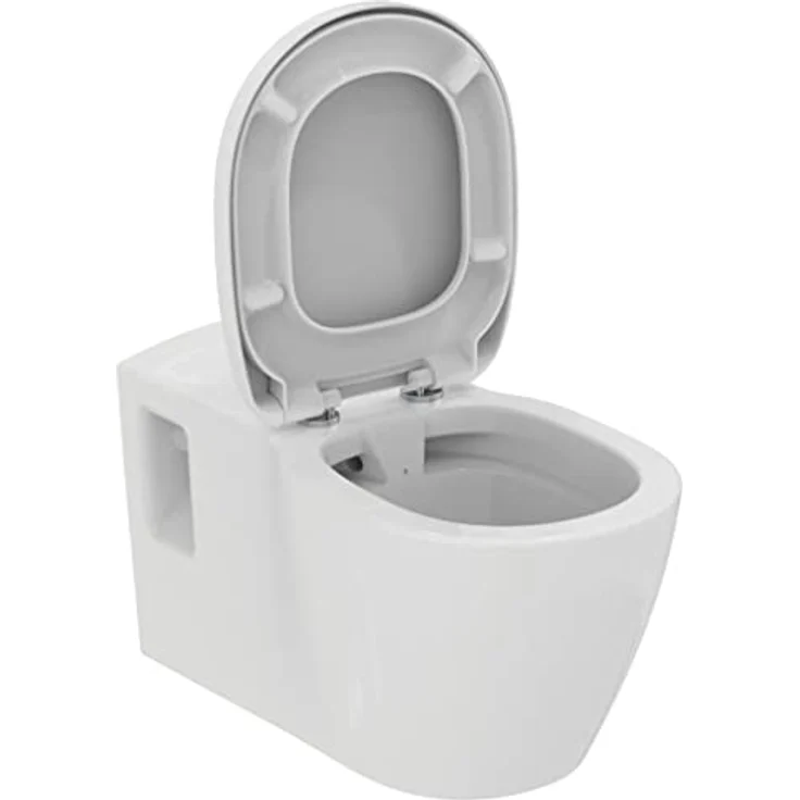 Ideal Standard WC-Sitz Connect Freedom, Duroplast-Kunststoff, kratzfest, Weiß mit Edelstahlscharniere und Winkelpuffern – Bild 3