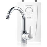 CLAGE CEX-U/EAK, elektronischer Küchen-Durchlauferhitzer Set mit Einhebel-Mischarmatur, 11-13,5 kW, LED-Sensorbedienfeld, Untertischmontage, VDE-GS geprüft