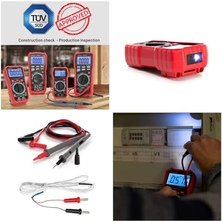 Velleman Digital-Multimeter DT-830B, mit Datenhaltefunktion, NCV, Temperaturmessung, 2000 Counts – Bild 3