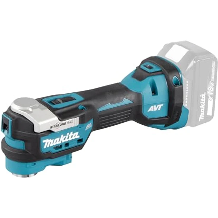 Makita Akku-Multischleifer, Multifunktionswerkzeug 18V, DTM52ZJX2, ohne Akku in MAKPAC 3 – Bild 2