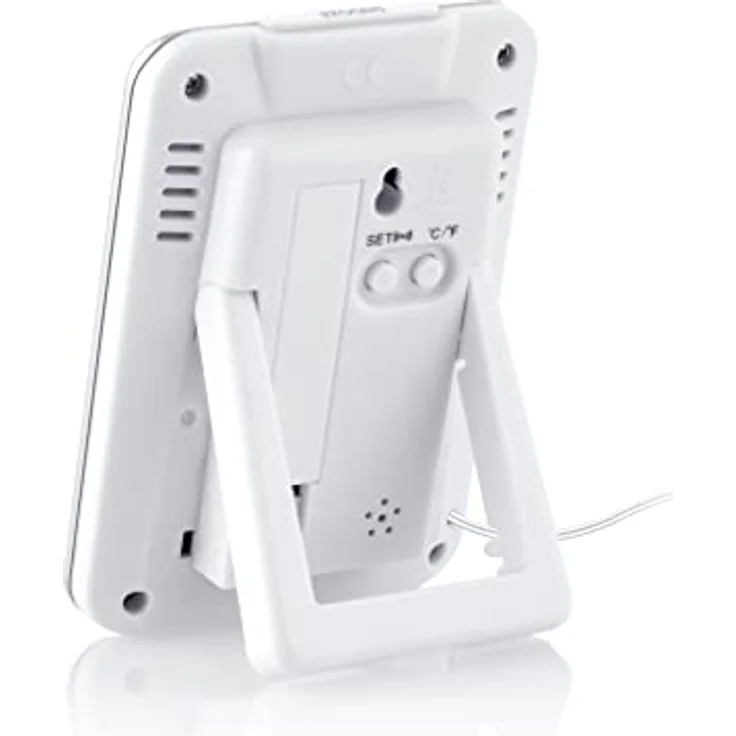 Hyundai Wetterstation WS 1021, Innen- und Außentemperaturanzeige, Luftfeuchtigkeitsmessung, Weckfunktion, LCD-Display – Bild 3