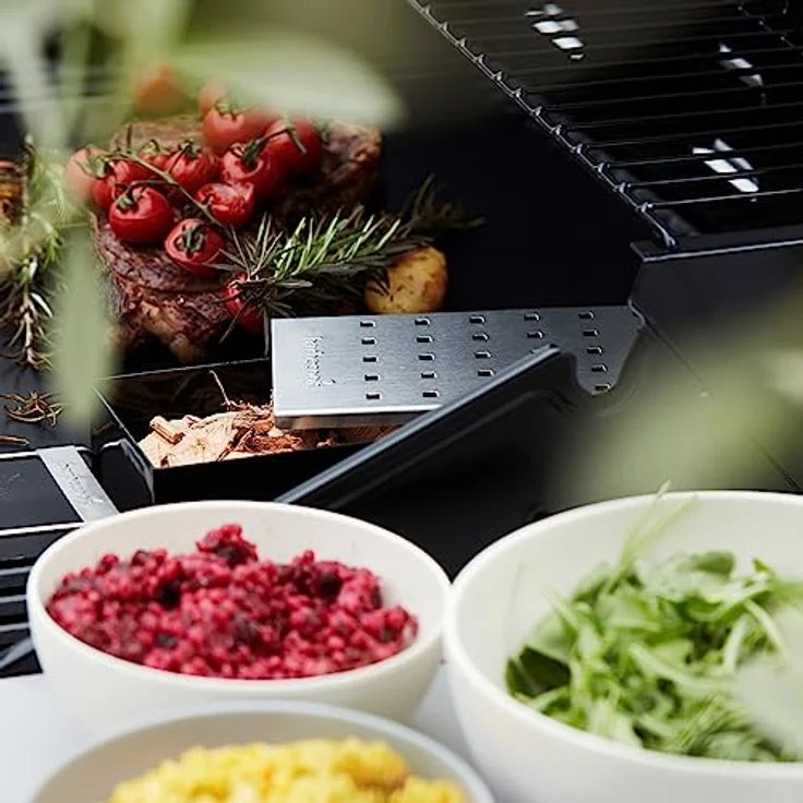 Räucherbox Edelstahl für Räucher-Chips verleiht Fleisch Fisch Rauch-Auroma Universal geeignet Holzkohlegrill Gas-Grill – Bild 5