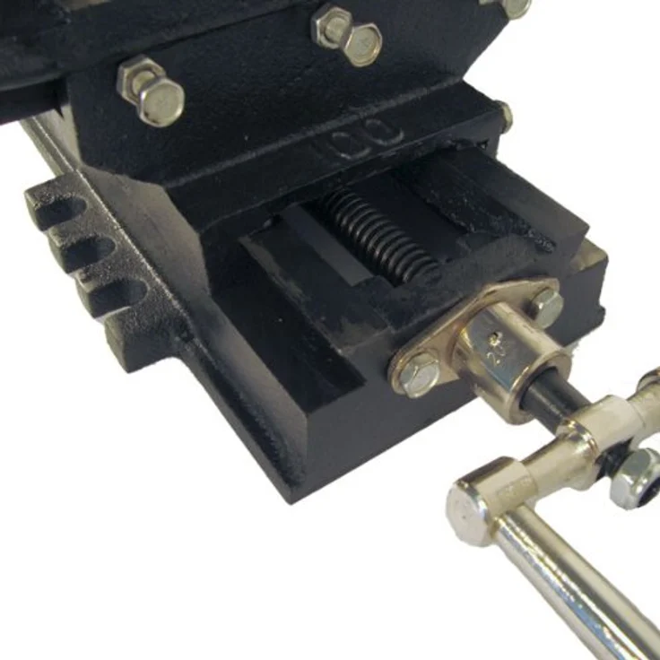 Maschinenschraubstock Schraubstock Bohrständer 9 cm – Bild 3