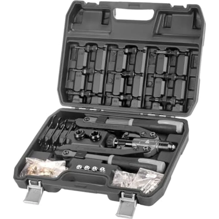 STAHLWERK Blindnietzange Nietmuttern- und Blindnietenzangen Set 85-teilig, 2-tlg., Multifunktionszange für präzise Befestigungslösungen – Bild 2