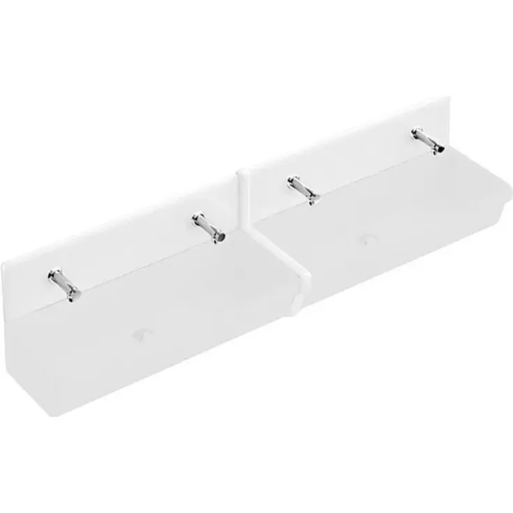 Villeroy & Boch O.novo Waschplatz-Rückwand, schmutzabweisende Glasur, Weiß, hochwertige Sanitärkeramik