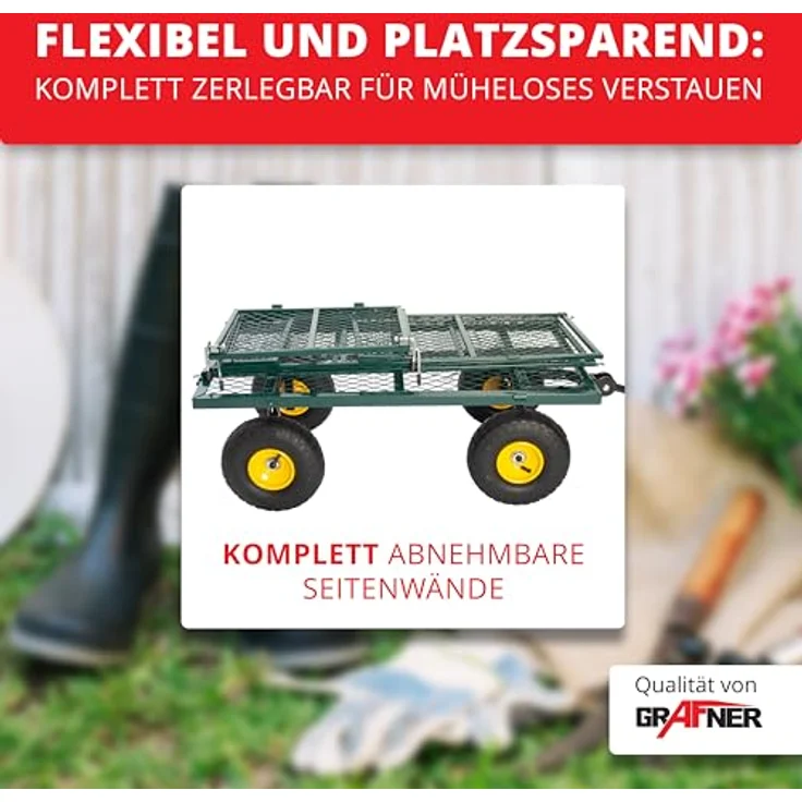Grafner Gartenwagen Transportwagen 550 kg GW10740 – Bild 5
