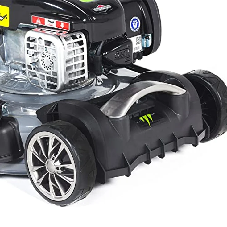NAC Nac Mower Spal, Benzin-Rasenmäher mit Briggs & Stratton 140cc Motor, 50L Grasfangkorb, mulchen und seitlicher Auswurf – Bild 13