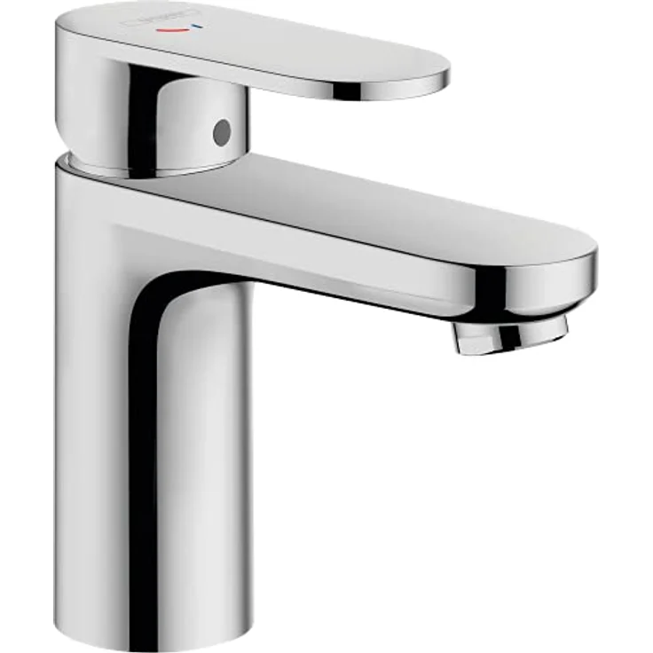 hansgrohe Vernis Blend Spültischarmatur, mit Zugstangen-Ablaufgarnitur, EcoSmart, schwenkbarer Strahlformer, Chrom – Bild 1
