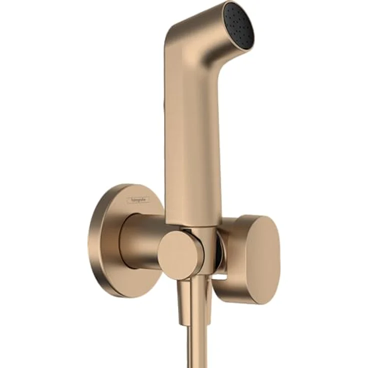 hansgrohe Unterputz-Bidetarmatur mit Brausegarnitur, gebürstete Bronze – Bild 1