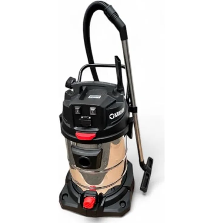 DeTec. Industriesauger 2400W Nass- Trockensauger 65L Schmutzbehälter Industriestaubsauger Gewerbestaubsauger Nasssauger mit Steckdose (2400W)