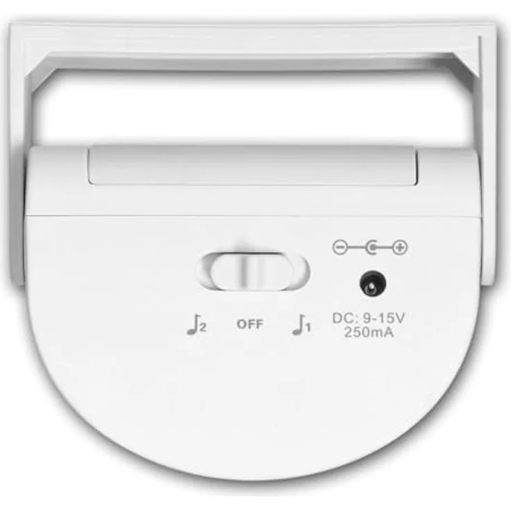 Virone Drahtloser PIR-Sensor mit 36 einstellbaren Klingeltönen, 90dB Alarmlautstärke, visuelle und akustische Anzeige, batteriebetrieben – Bild 5