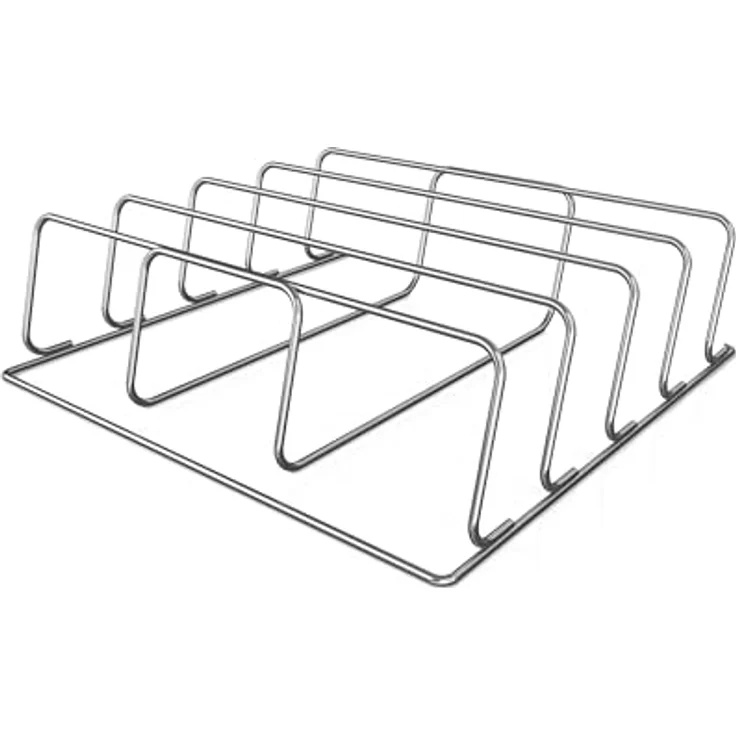 NINJA Elektrogrill Ninja Woodfire XL Rippchenhalter, für bis zu 4 ganze Rippchen, Stahl, Silber – Bild 2