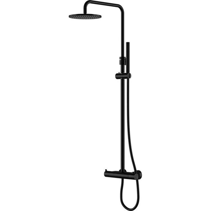 OTTO Steinberg Serie 100 Brauseset 1002721S mit Easy-clean, schwenkbarem und höhenverstellbarem Regenbrausearm, Gleiter