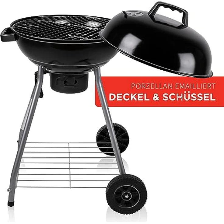 BBQ Collection Kugelgrill - Holzkohlegrill mit ein Lufteinlass im Deckel - Aschebehälter - 45cm - 83cm Höhe – Bild 10