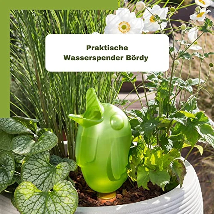 Wasserspeicher Wasserspender Bördy XL, green pearl 620 ml , Höhe 29 cm (4) - Preisvergleich – Bild 4