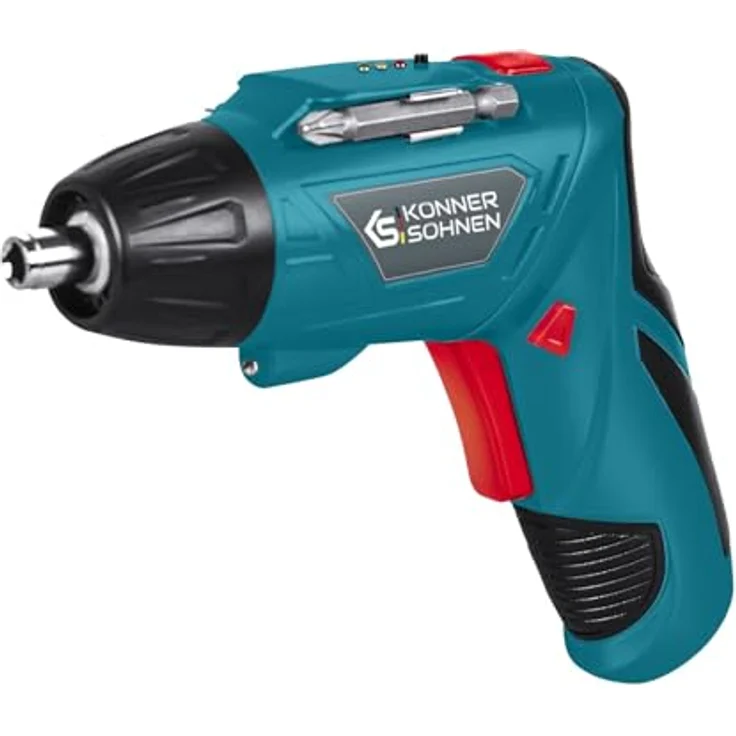 Könner & Söhnen Akku-Schraubendreher KS SD-3.6V, 3,6V Lithium-Ionen-Akku, drehbarer Griff, magnetischer Bit-Halter, 0,37 kg – Bild 1