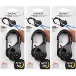 Nite Ize Camjam XT Aluminium Seil Spanner groß Schwere Kordel/Kabel (3er Pack)