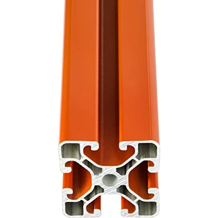 SCHMIDT systemprofile 1100mm Aluminium-Profil 40x40mm Nut 8 Strebenprofil Orange 4040 Alu Konstruktionsprofil