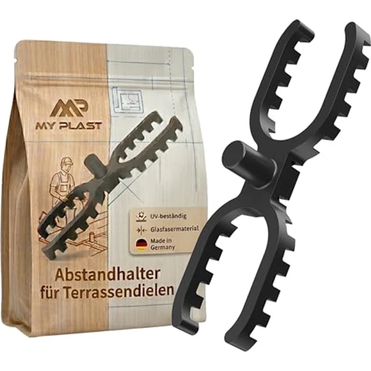 Abstandhalter, Abstandshalter für Terrassendielen Terrasse 4mm (1000 Stück 4 mm Abstandhalter) – Bild 2