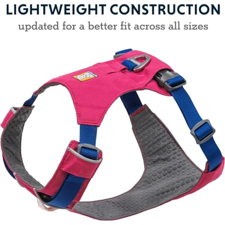 Ruffwear Hundegeschirr Hi & Light Harness Alpenglow Pink, reflektierende Ziernähte, Befestigungsschlaufe für The Beacon - Preisvergleich – Bild 4