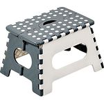KESPER Klapptritt 70533 aus Kunststoff, weiß/grau/Hocker/Klappstiege