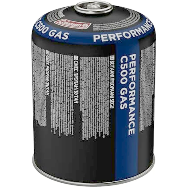 Coleman C500 Performance Gaskartusche, Ventilkartusche mit Schraubventil, 440g Butan/Propan-Gemisch, geeignet für Campingkocher und Lampen, Nutzung bis -15°C
