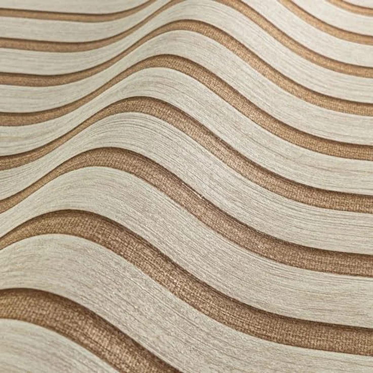 A.S. Création Vliestapete Wandpaneelmotiv, 0,53 x 10,05 m, beige braun, Holzoptik, FSC-Mix zertifiziert, Made in Germany, 786652 – Bild 5