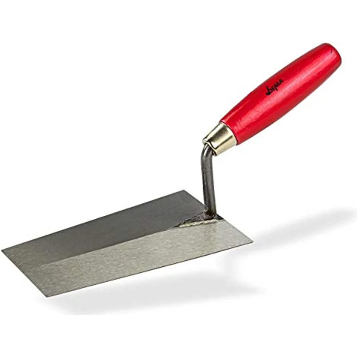 DEMA Maurer und Fliesenleger Set 7-teilig, inklusive Kelle, Spachtel und Gipsbecher aus hochwertigem Carbonstahl, ergonomische Holzgriffe, für Gips- und Putzarbeiten – Bild 4