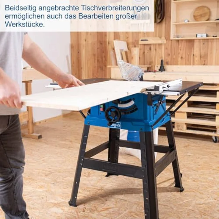 Scheppach HS254, leistungsstarke Tischkreissäge mit 2200 W Motor und ergonomischem Design – Bild 7