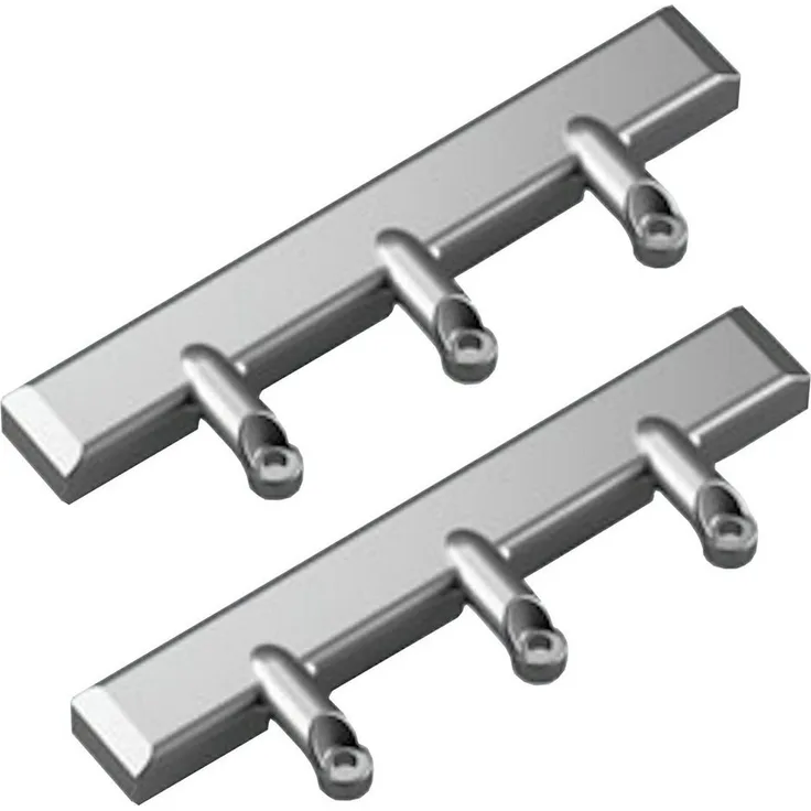 Kesseböhmer FREEflap forte, Klappenbeschlag mit Adapter für 20 mm Alurahmen, vernickeltes Metall