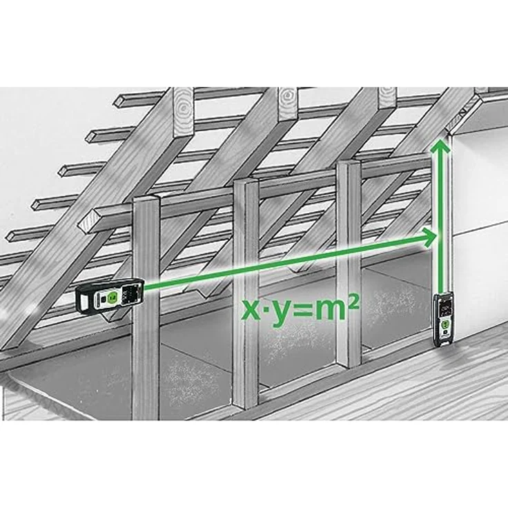 Laserliner Master Gi4, Laserentfernungsmesser 40m ± 2mm, grüne Lasertechnologie, IP40, mit LC-Display und gummiertem Gehäuse – Bild 9