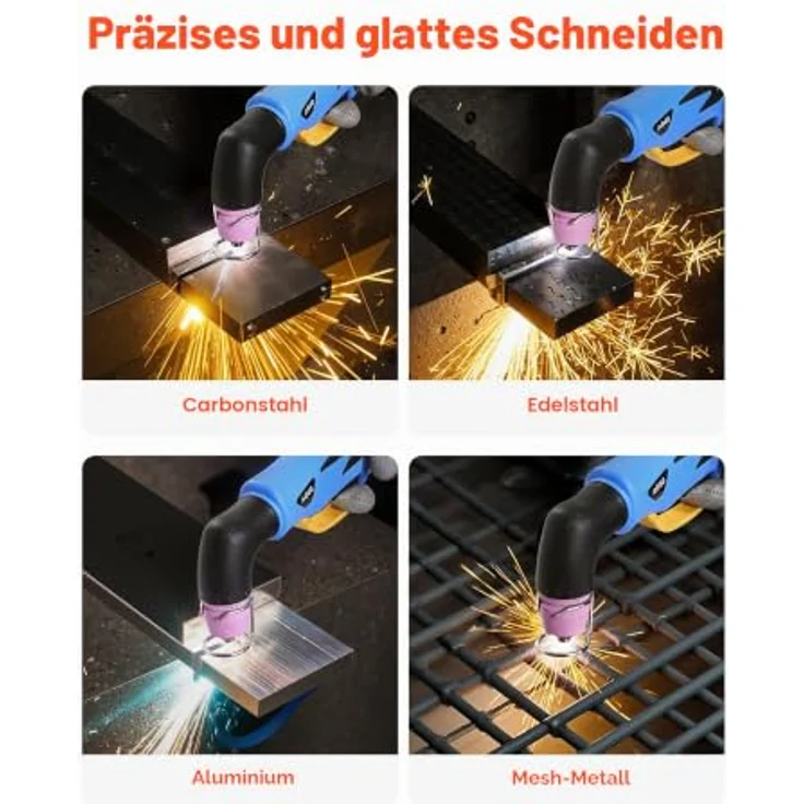 VEVOR Plasmaschneider, 65 A berührungslose Pilotlichtbogen-Technologie, Digitalanzeige, IGBT-Wechselrichter mit 2T/4T-Funktion und einstellbarer PA/PT-Zeit – Bild 3