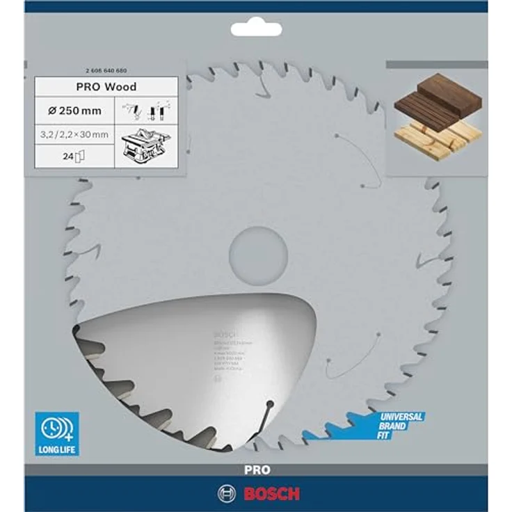 Bosch Professional Kreissägeblatt Speedline Wood zum Sägen in Holz für Tischkreissägen (Ø 250 mm) – Bild 2